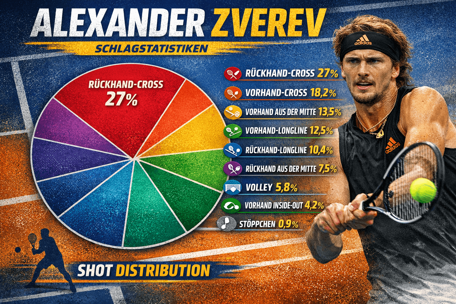 zverev schlagdaten