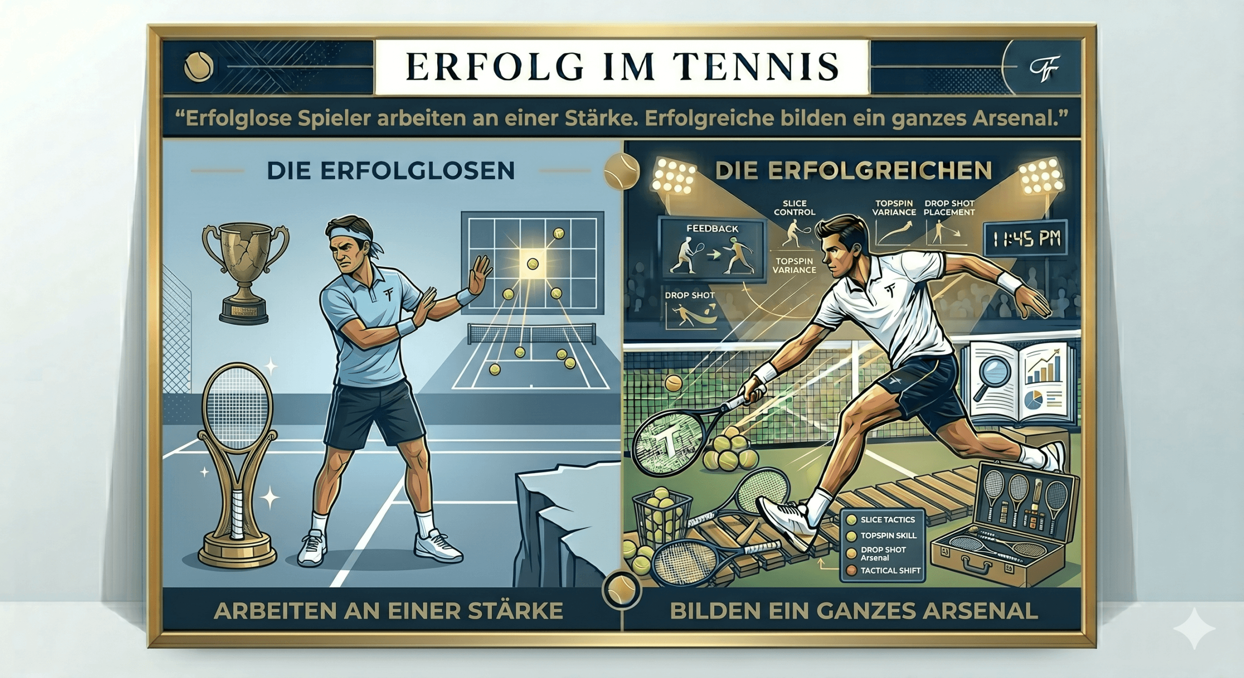 Erfolgsmindset fuer Tennisspieler Infografik