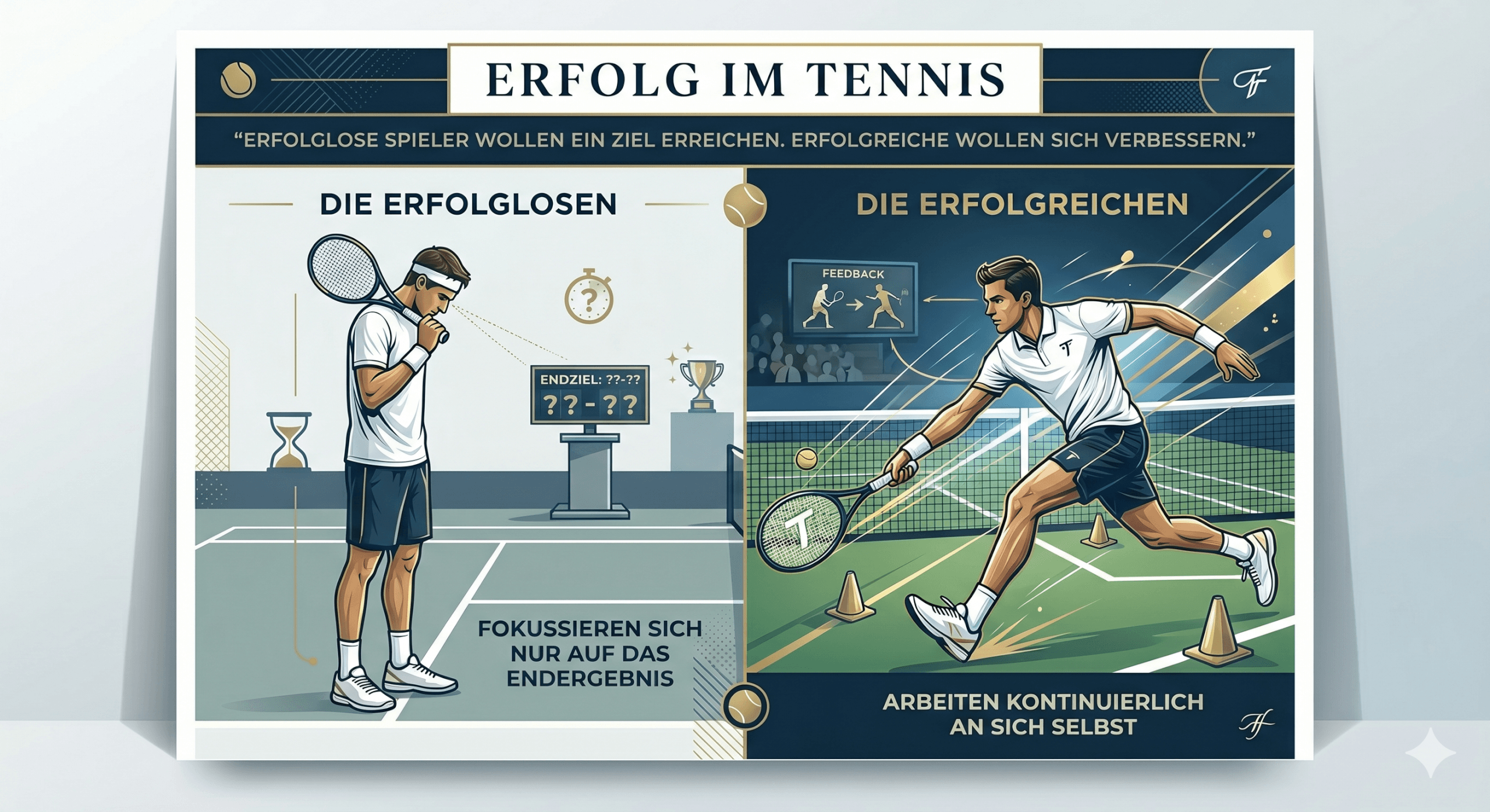 Tennis Mindset Infografik