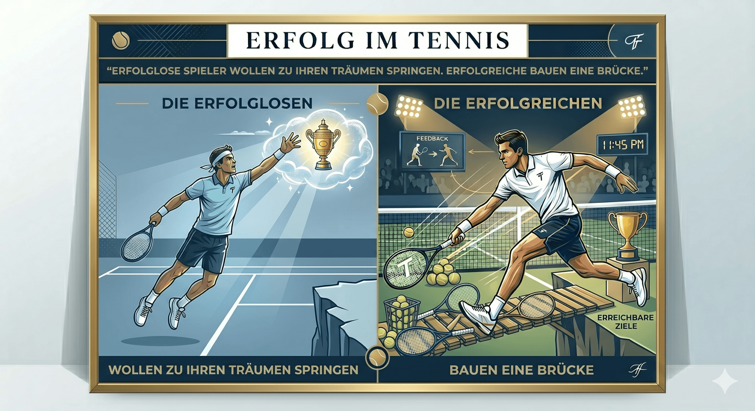 tennis Gewinner Mindset mentaltraining Infografik