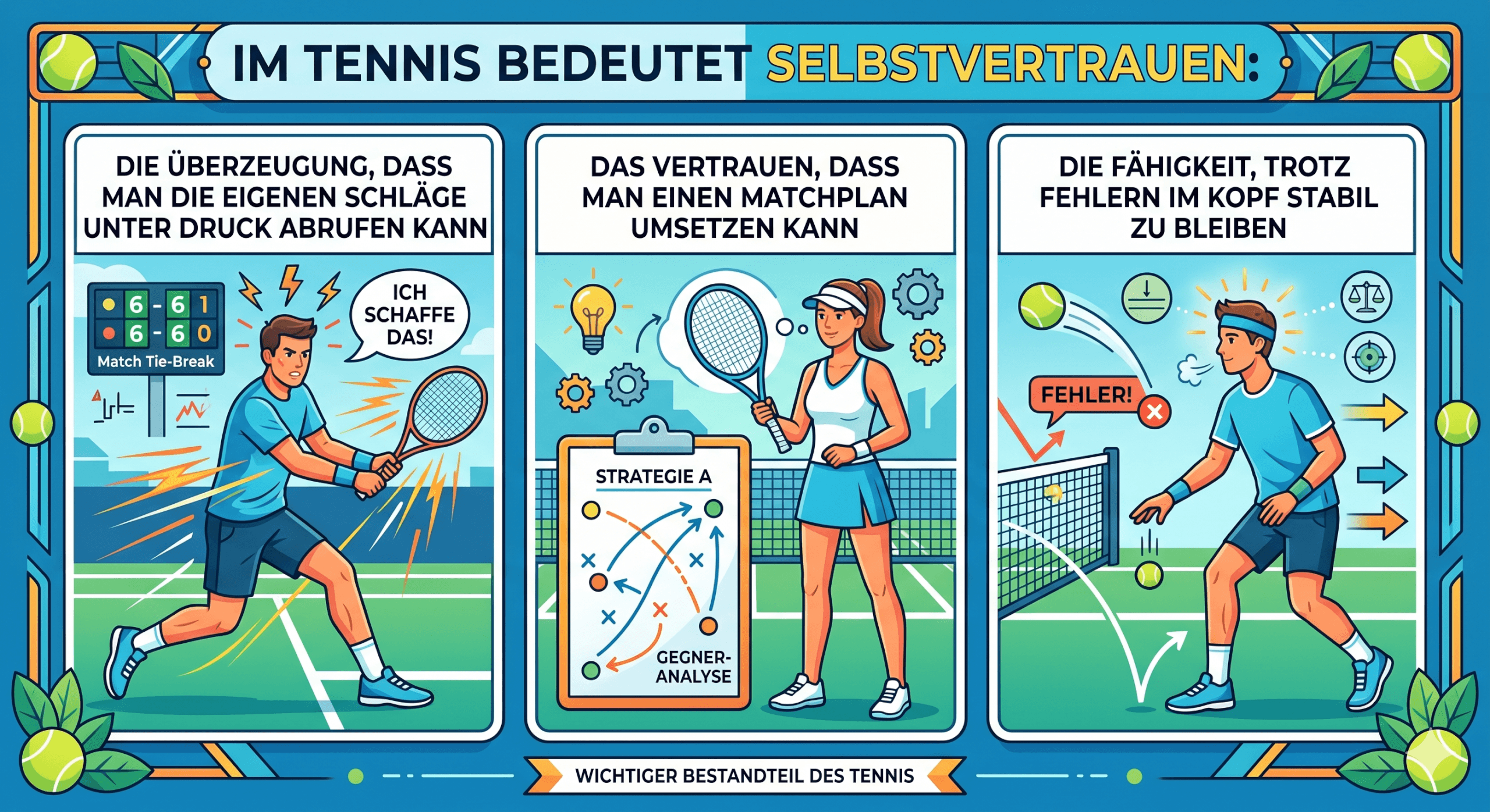 Selbstvertrauen im Tennis