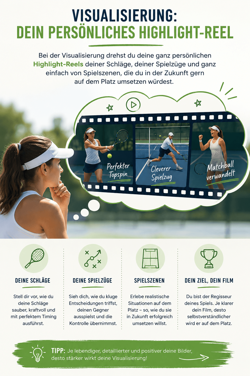 Visualisierung im Tennis Infografik