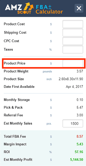 How To Use Amzscout Fba Calculator To Calculate Your Profits