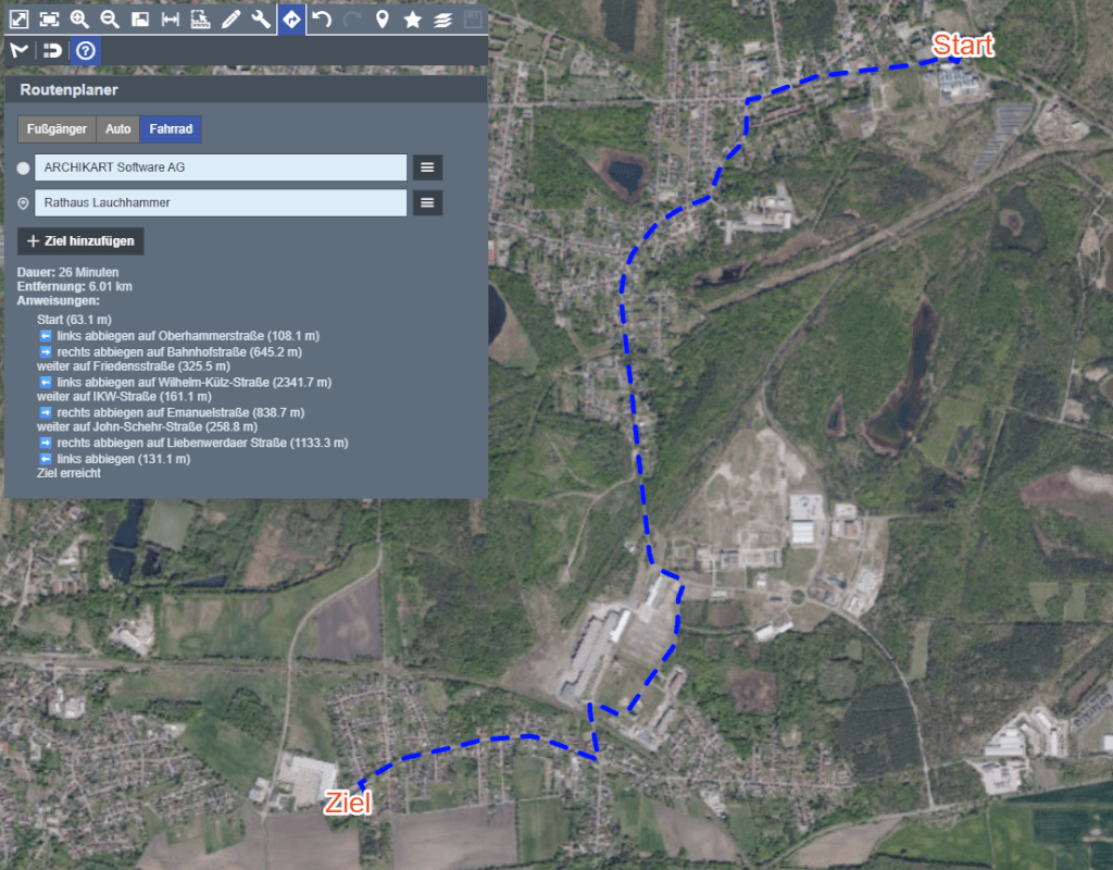 ARCHIKART Karthago Navigation Rathaus