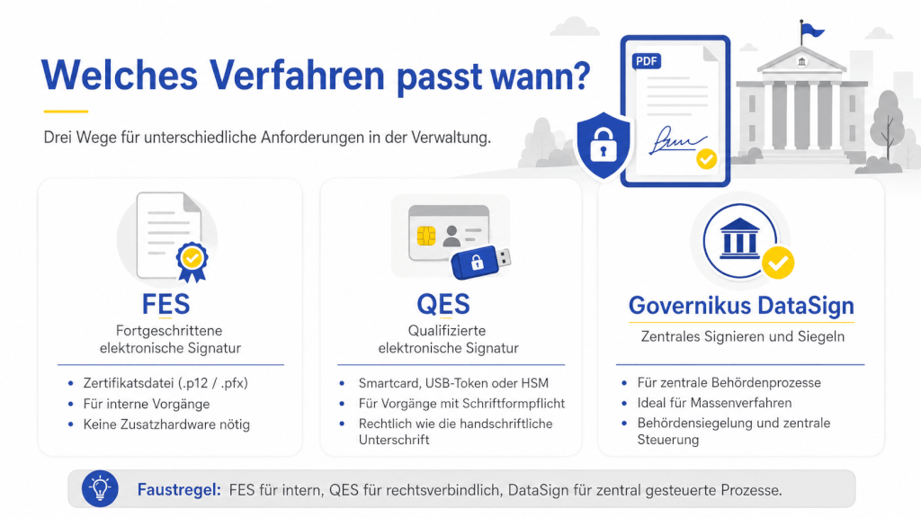 Digitale Signatur Verfahren