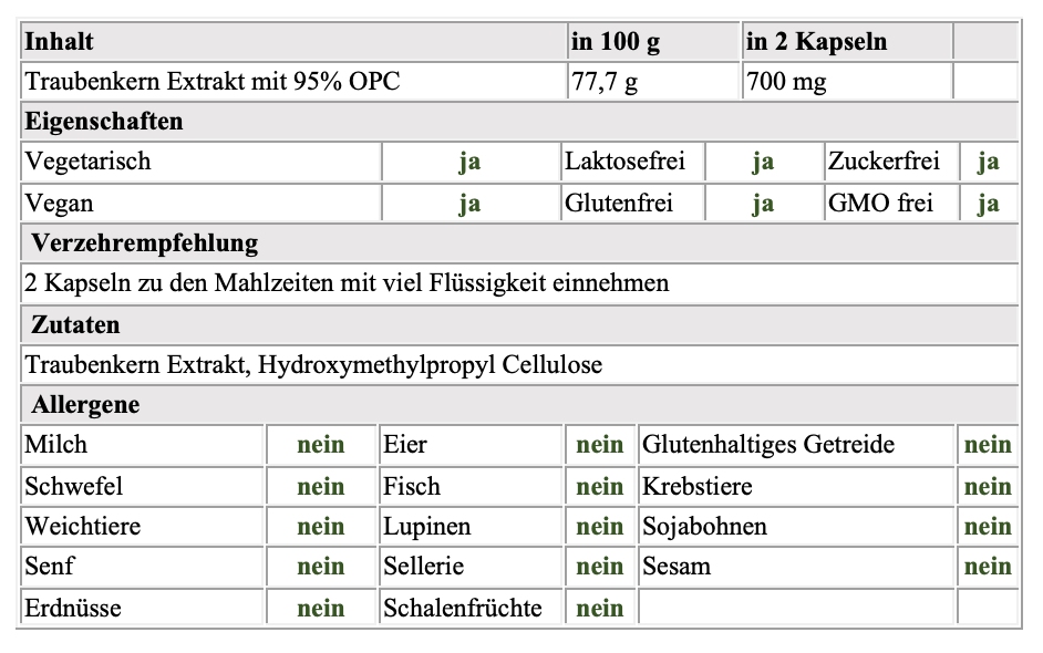 CollagenBooster Inhaltsstoffe 2
