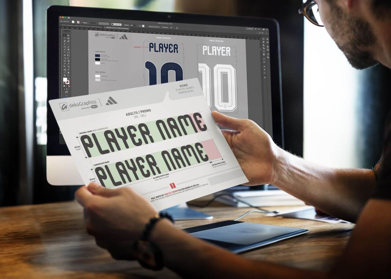 Names and numbers jersey designs by dekoGraphics