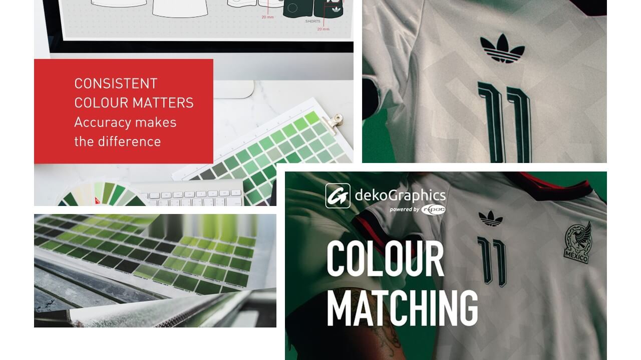 adidas names and numbers dekoGraphics Heat Transfers Colour Matching