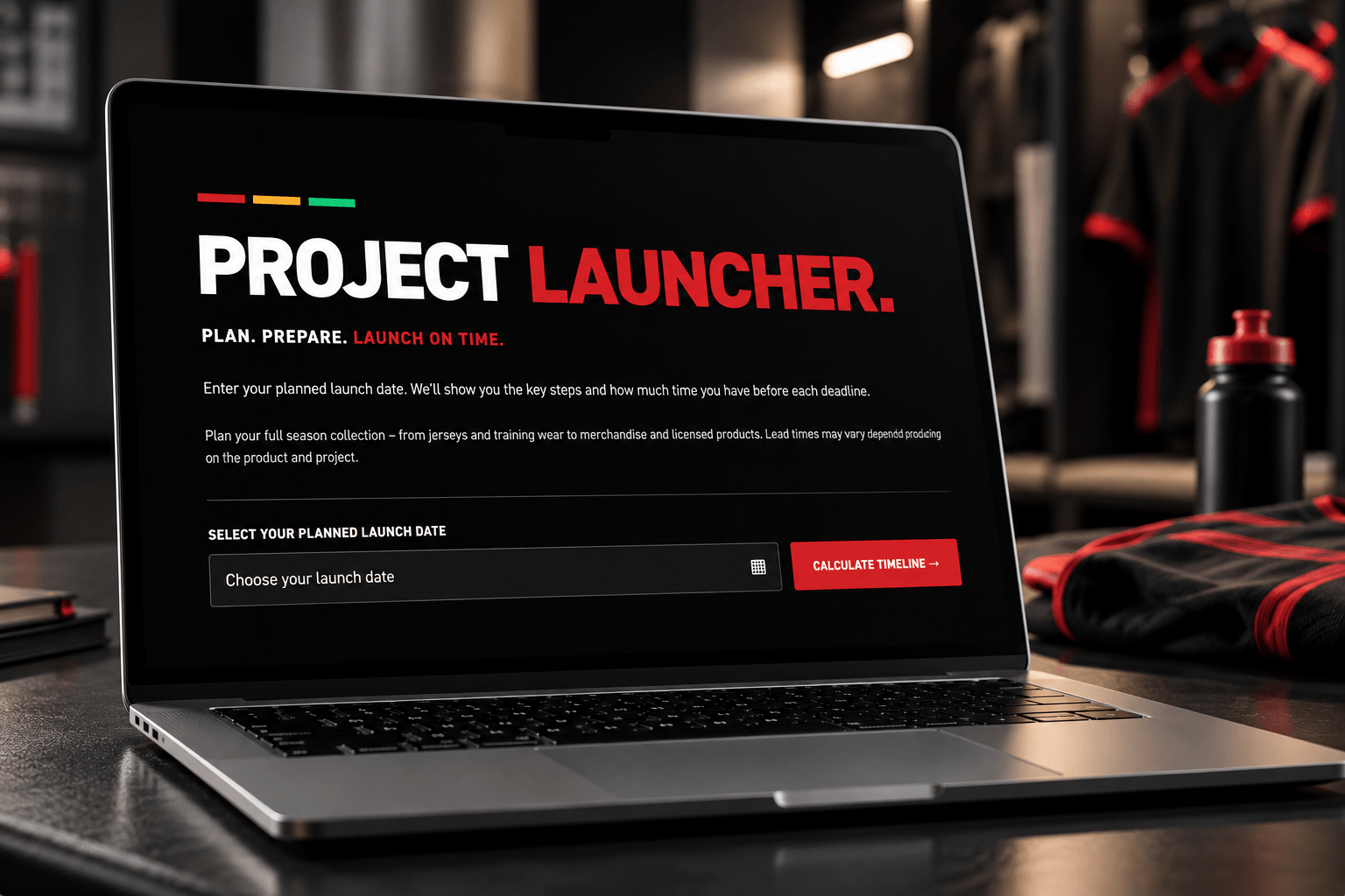 Projektstart im sportlichen Workspace