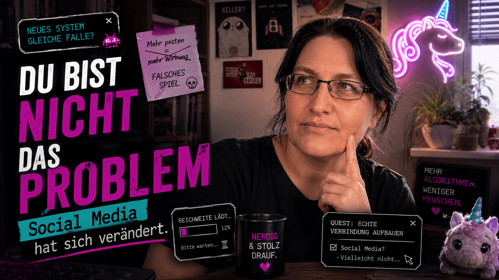 Warum Social media nicht mehr funktioniert und immer schwerer wird. Ein Marketing Vortrag von Platti Lorenz. Marketing in flauschig