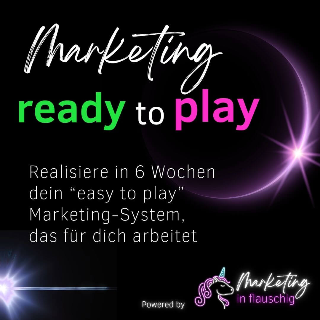 Ready to Play Marketing. Realisiere in 6 Wochen dein “easy to play” Marketing-System für echte Kundenbindung. Platti Lorenz. Marketing in flauschig