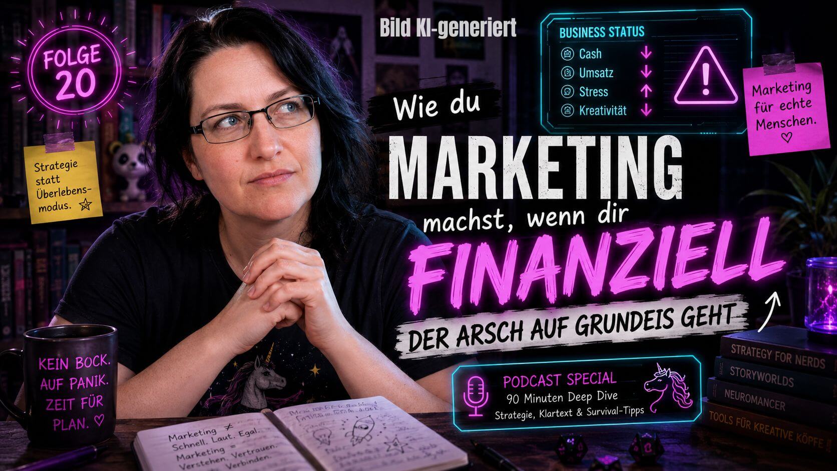 Marketing. wenn zu wenig geld da ist und du dringen Kunden brauchst. Ein Marketing Vortrag von Platti Lorenz. Marketing in flauschig