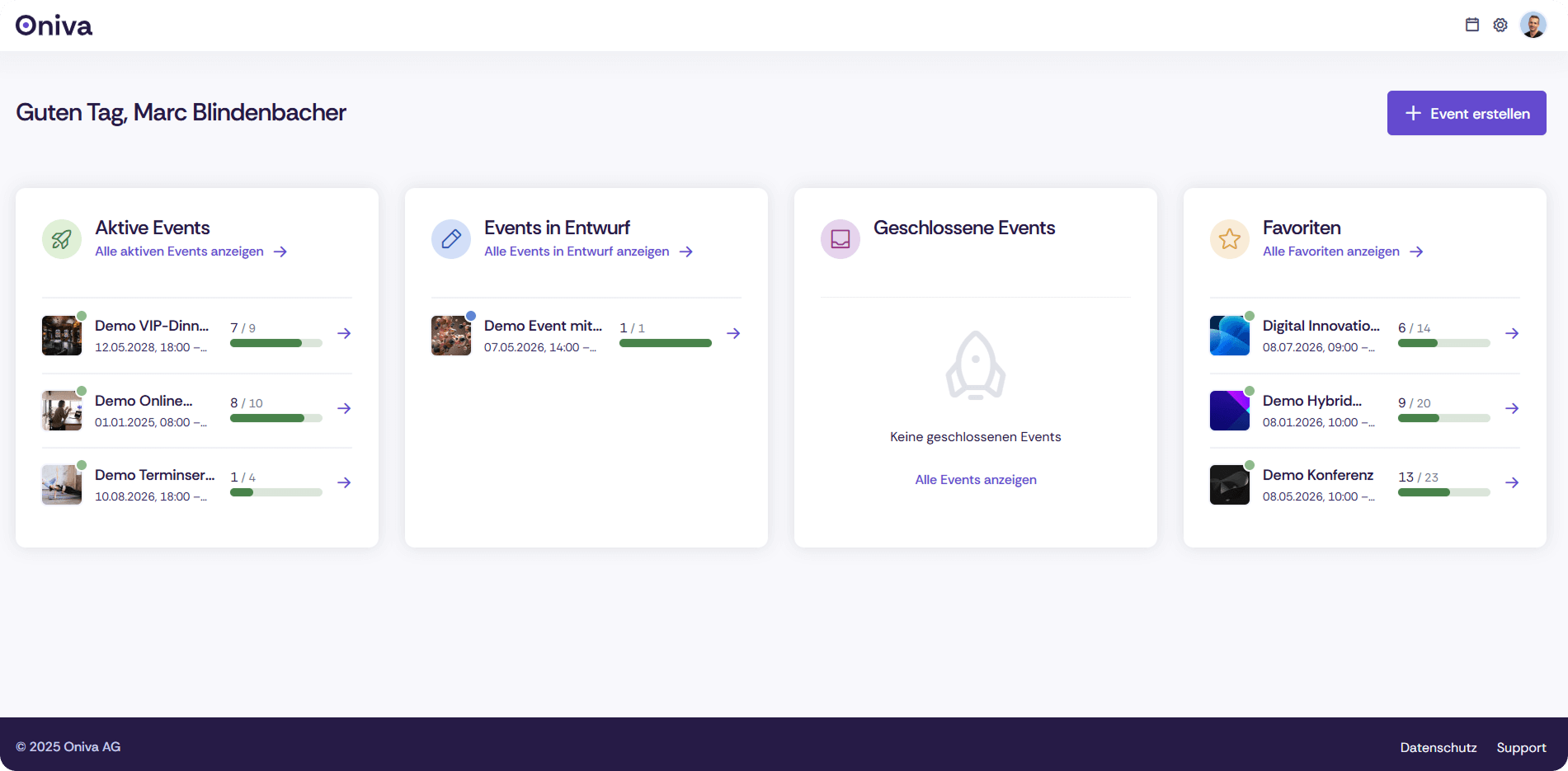 dashboard 2 oniva