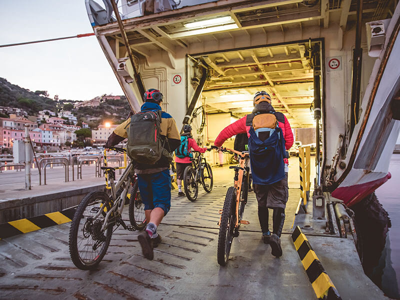 Tagestrip mit dem MTB nach Elba