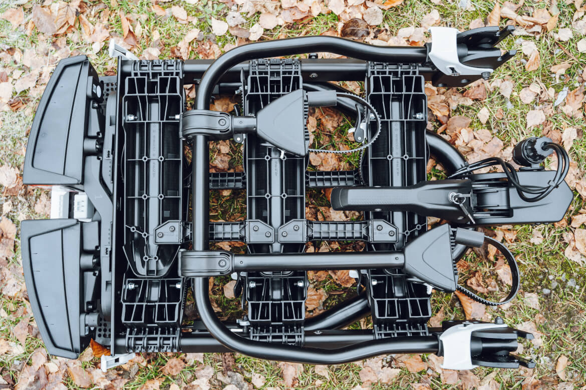 Der Atera Forza L Fahrradtraeger zusammengefaltet