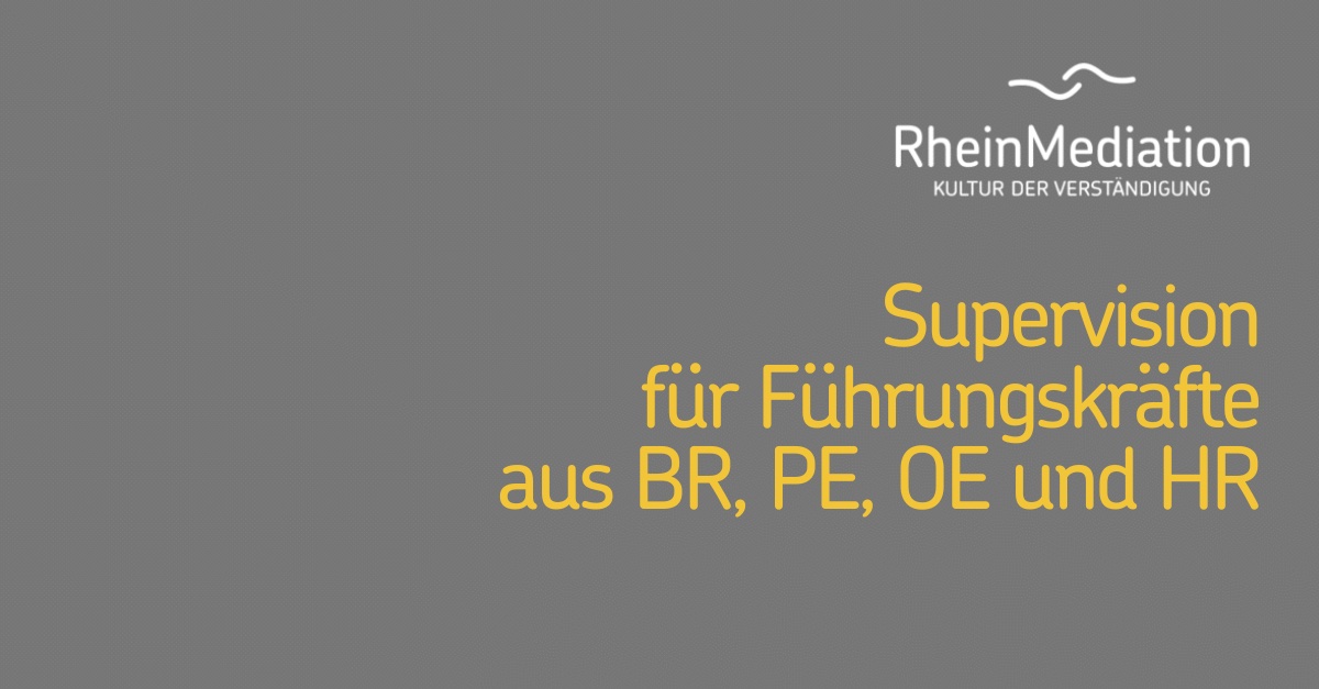 Supervision für Führungskräfte aus HR, OE, PE und BR