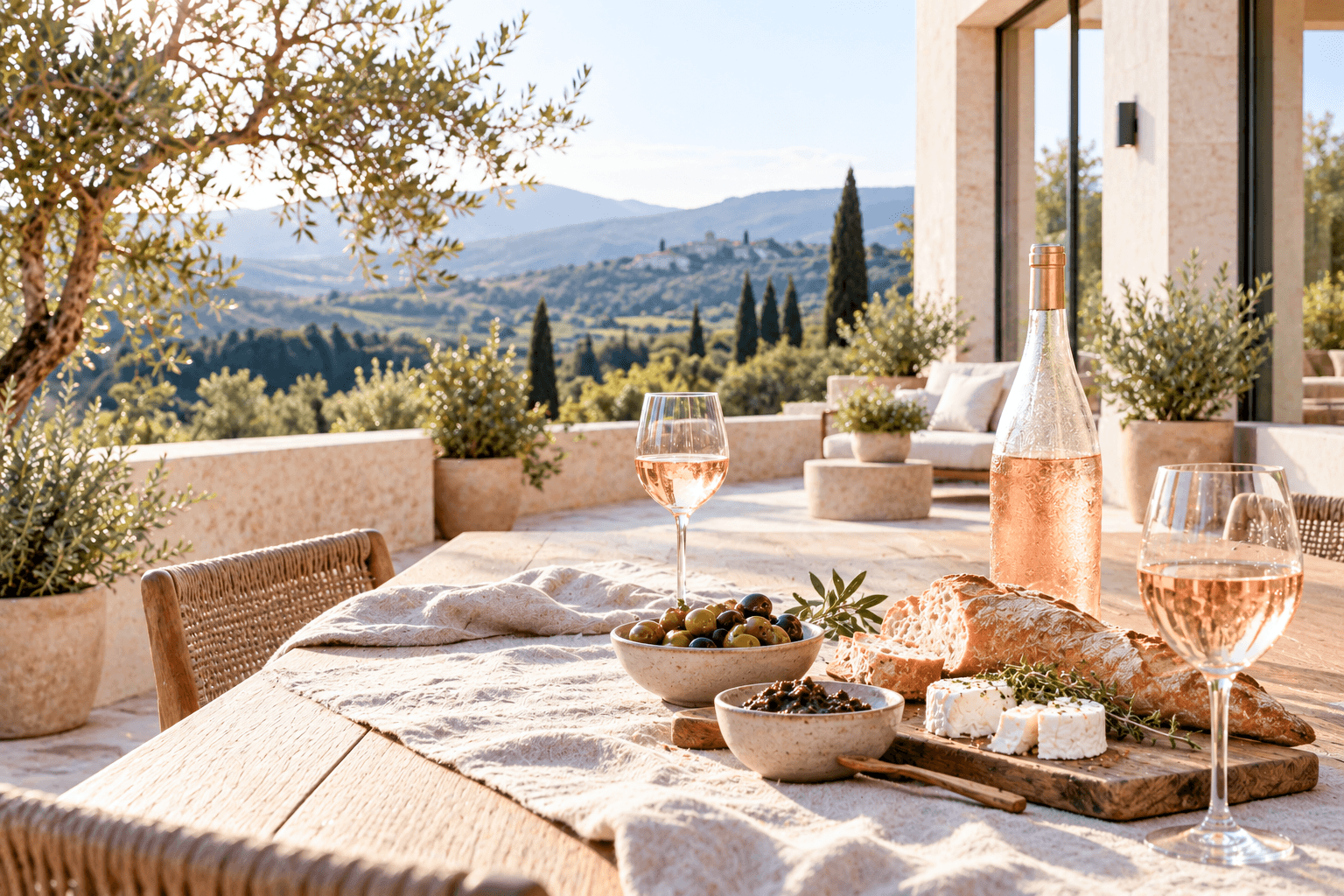 Minimalist Proven al Aperitif at Golden Hour