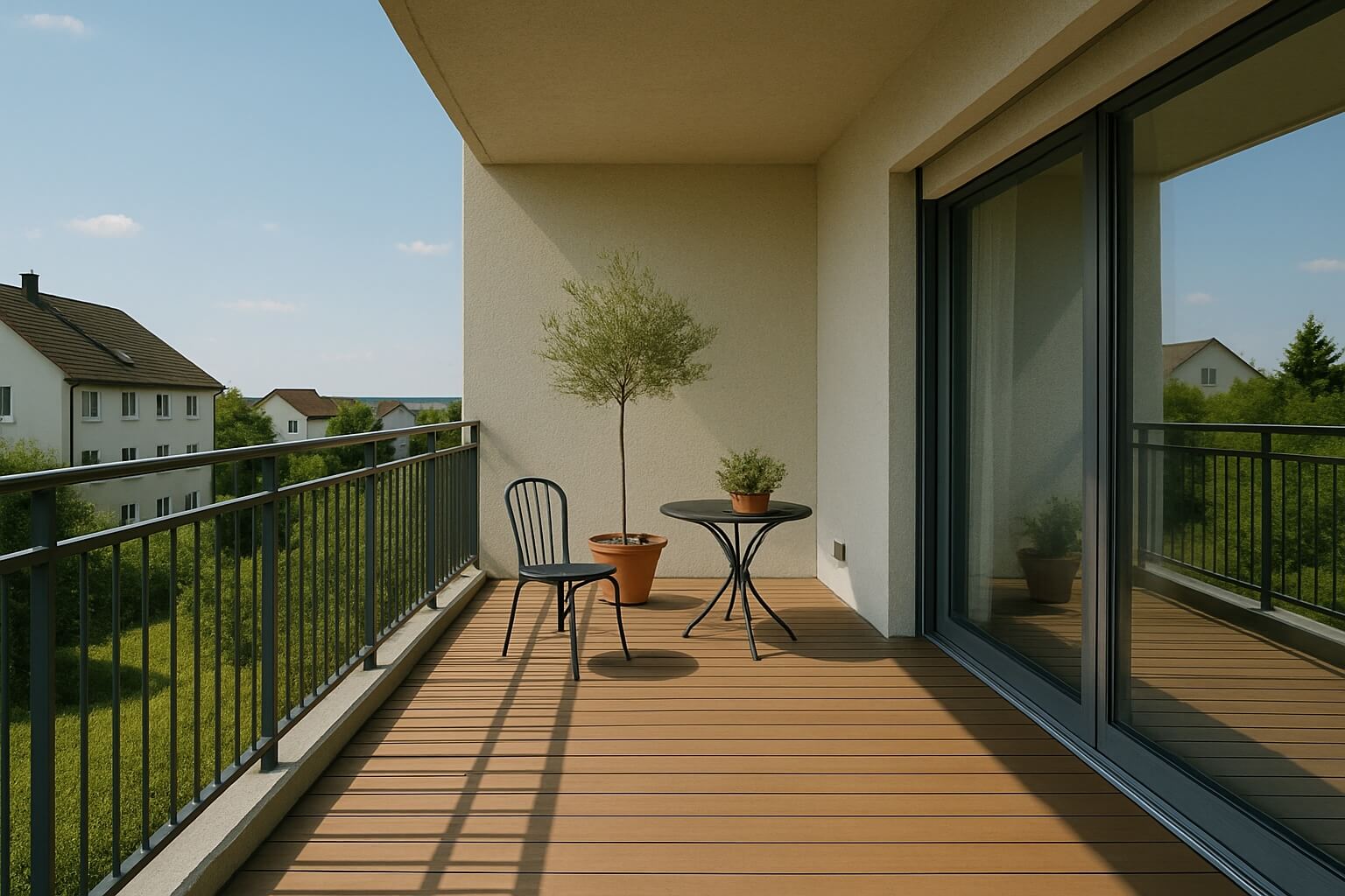 Bodenbelag Balkon Holz