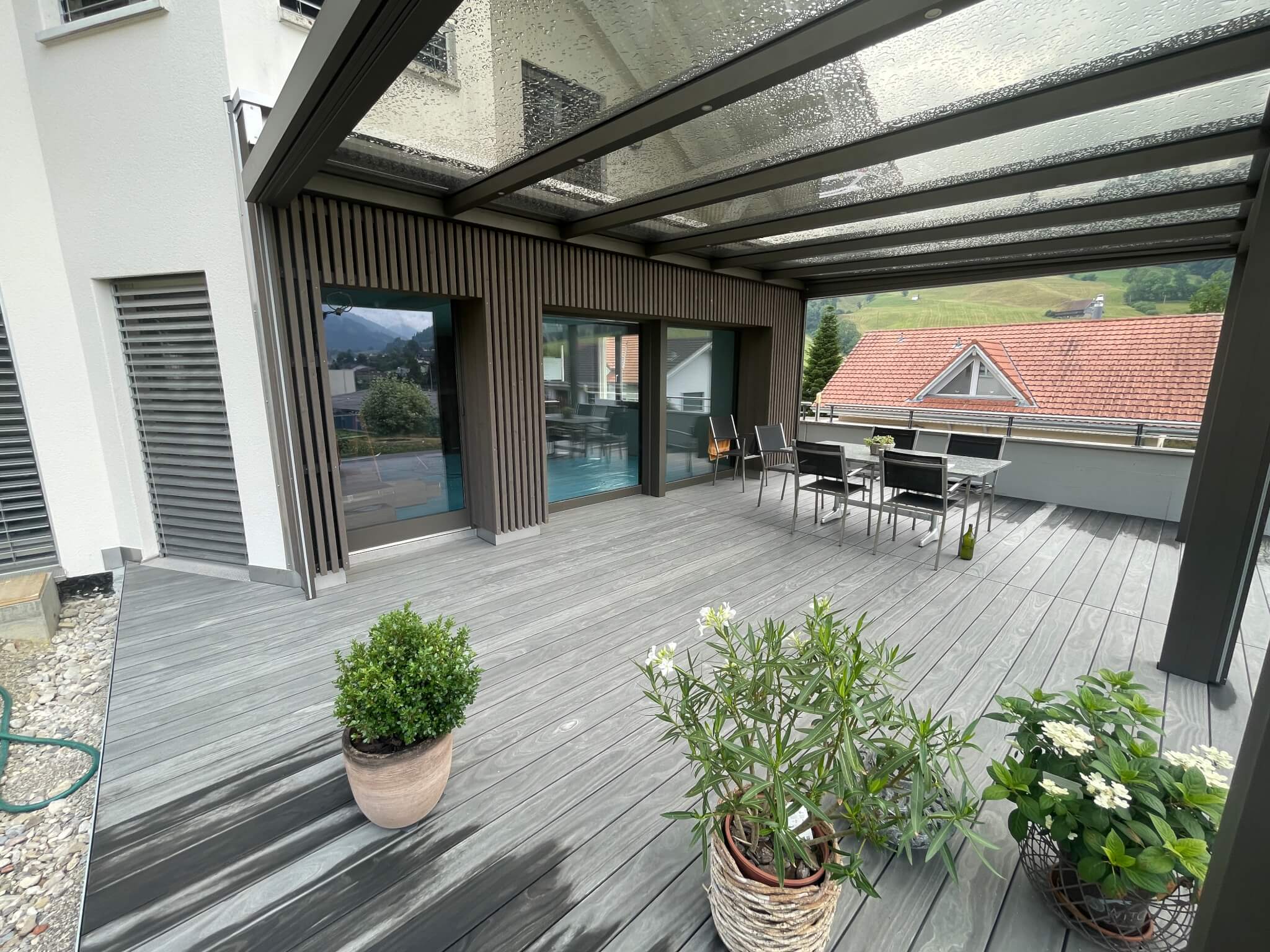 Accoya Color Grey Holzterrasse