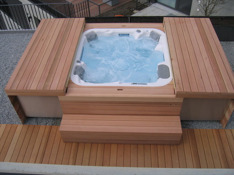 Whirlpool-Abdeckung Holz Zedar