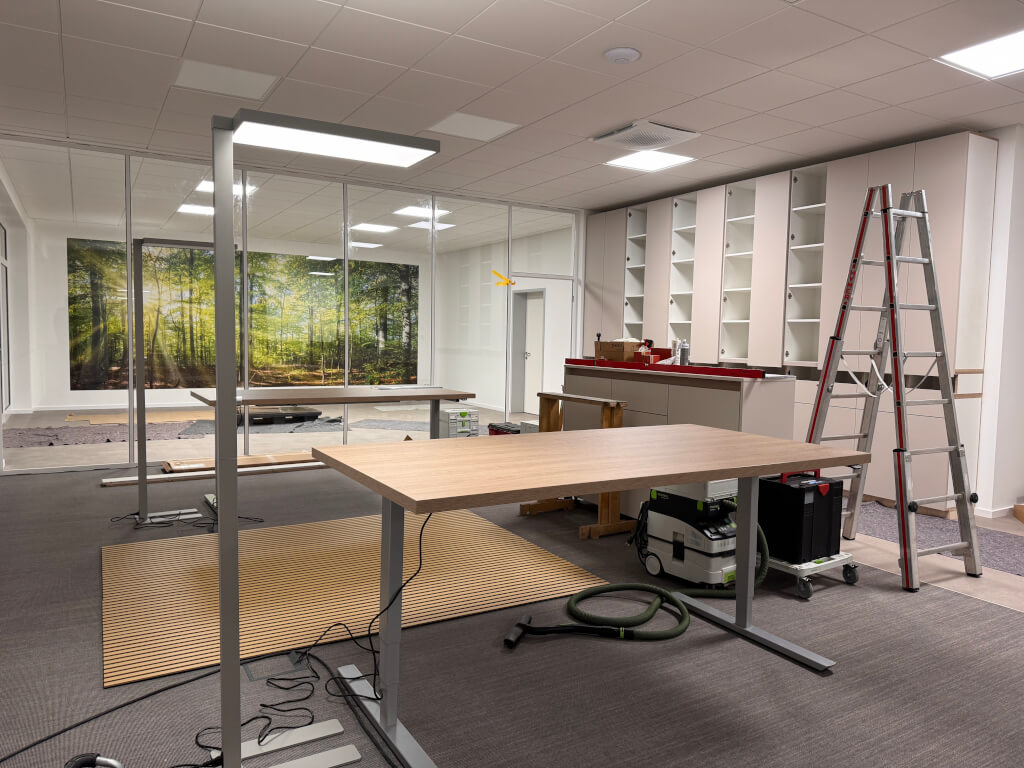 Fast geschafft, Einzug im neuen Gebäude