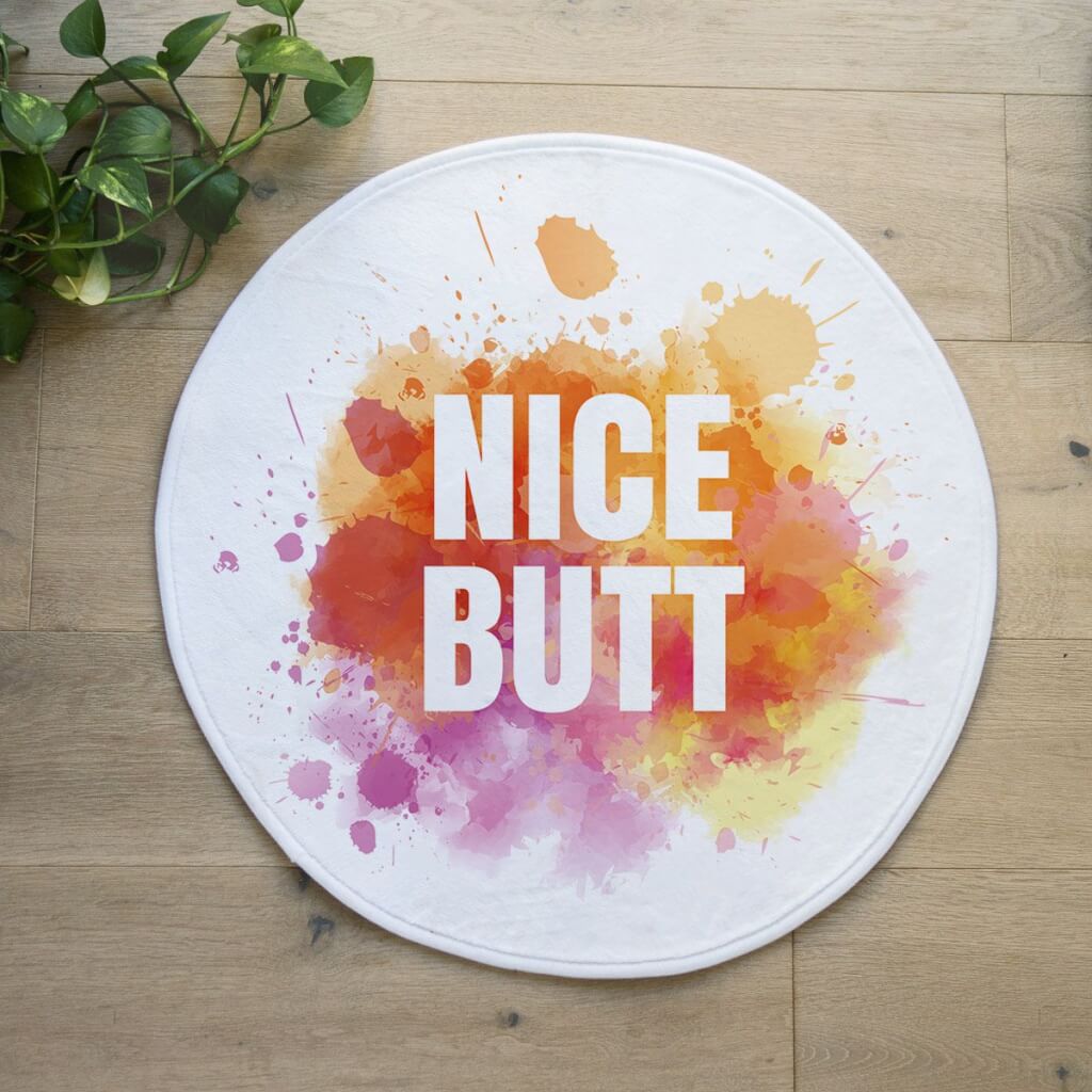 Badezimmerteppich Rund - Personalisierbare Badezimmermatte | Skurril24