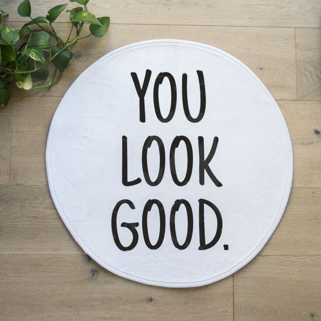 Badezimmerteppich Rund - Personalisierbare Badezimmermatte | Skurril24