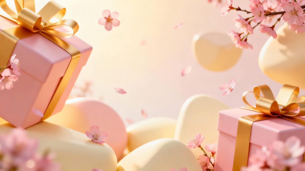 Blogbeitrag Geschenke Lichtwohnen rosa Kirschblueten 2025