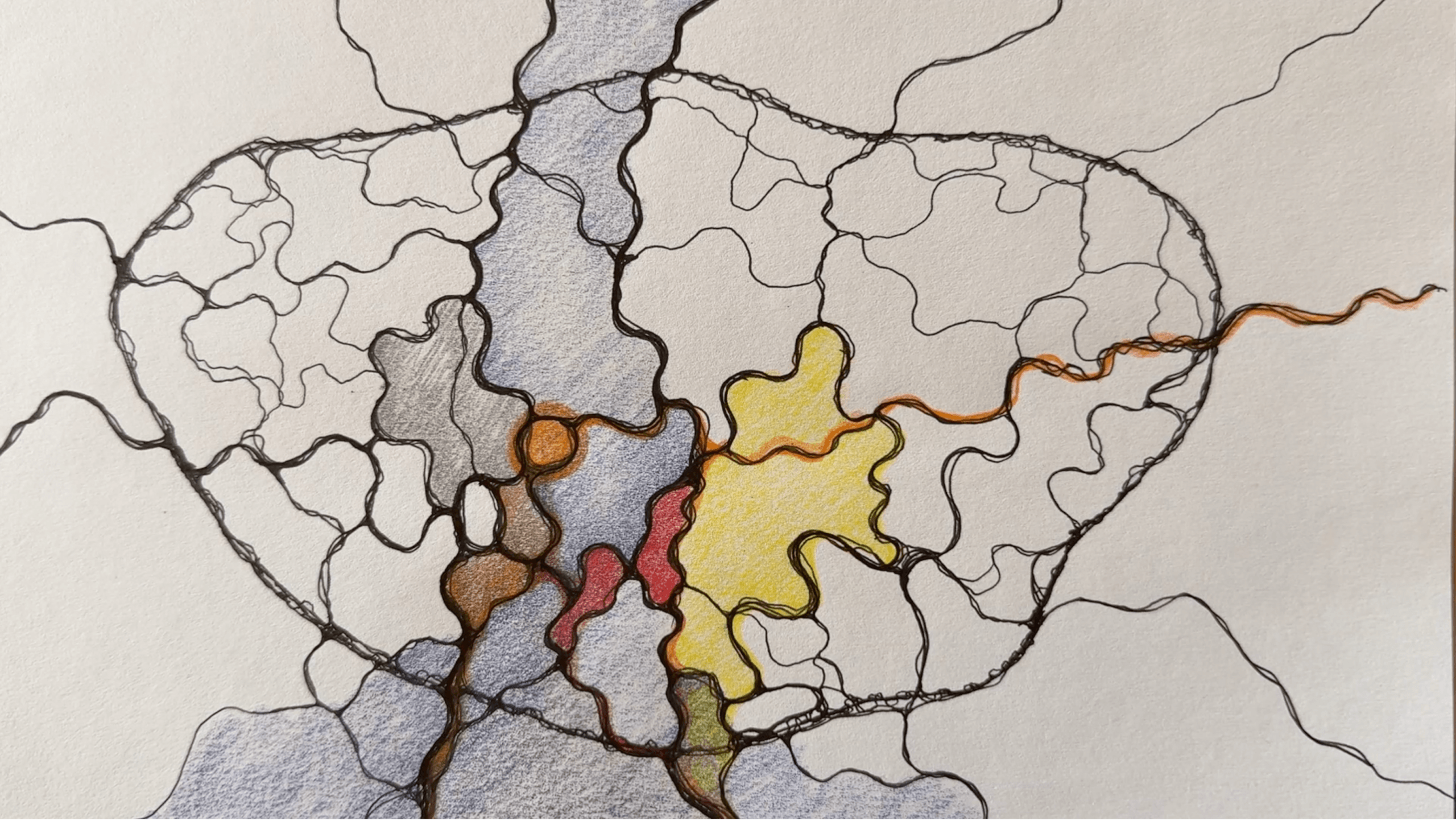 Kokon roter Schmetterling