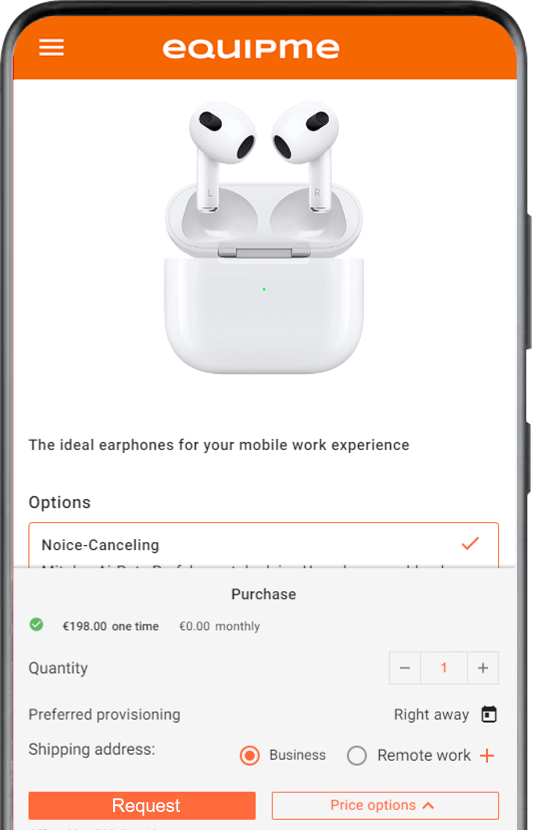 Internal employee shop
