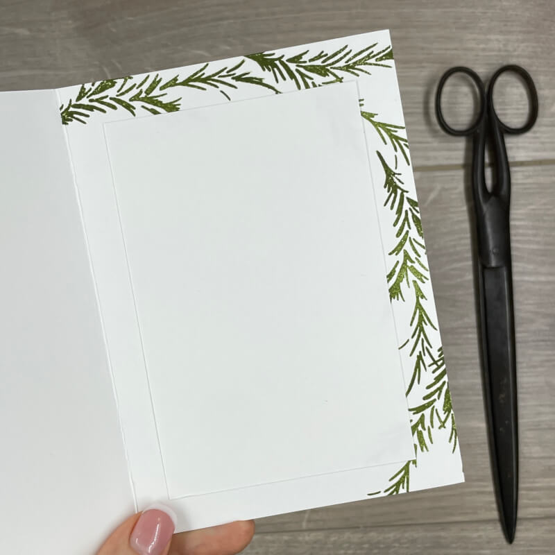stampin up gruen goldene weihnachten grusskarte 10