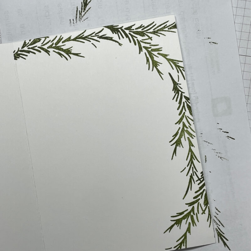 stampin up gruen goldene weihnachten grusskarte 6