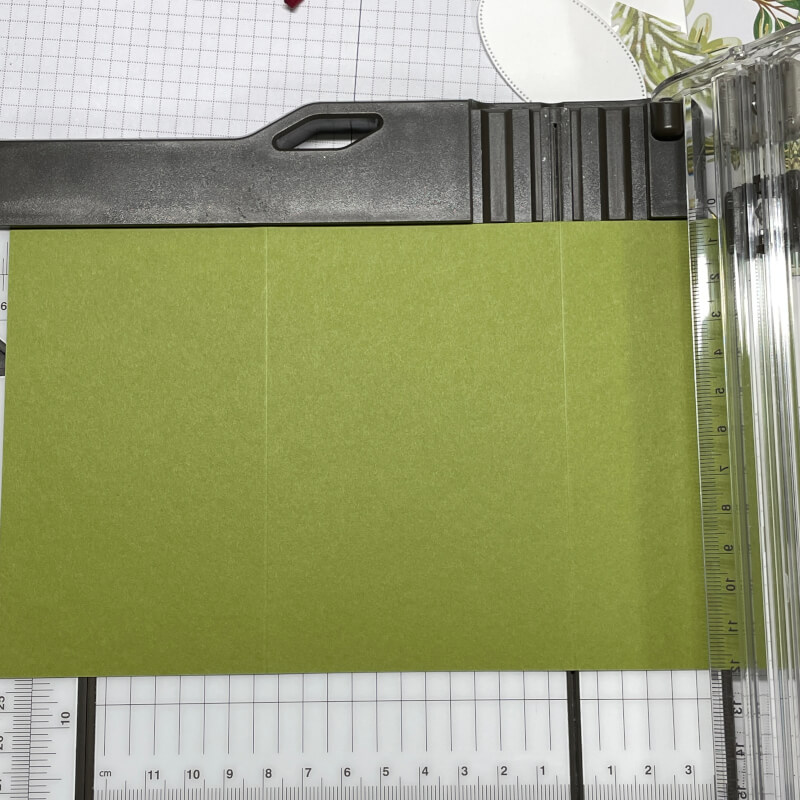 stampin up gruen goldene weihnachten gutscheinkarte mit banderole 2