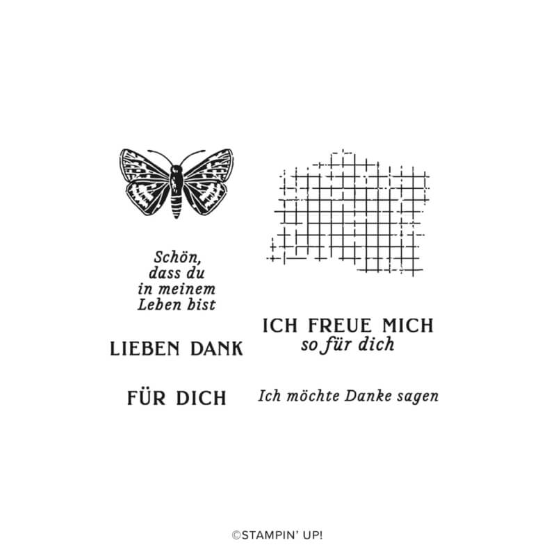 Kreativset Liebe Grüße  Stempelset