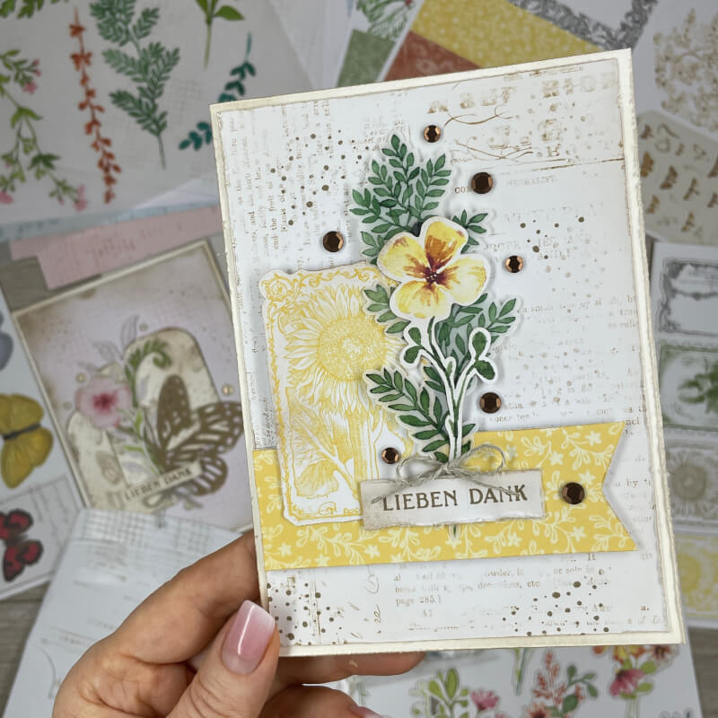 kreativset vintage gruesse von stampin up karte 1