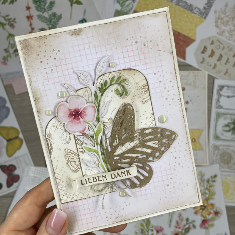 kreativset vintage gruesse von stampin up karte 2