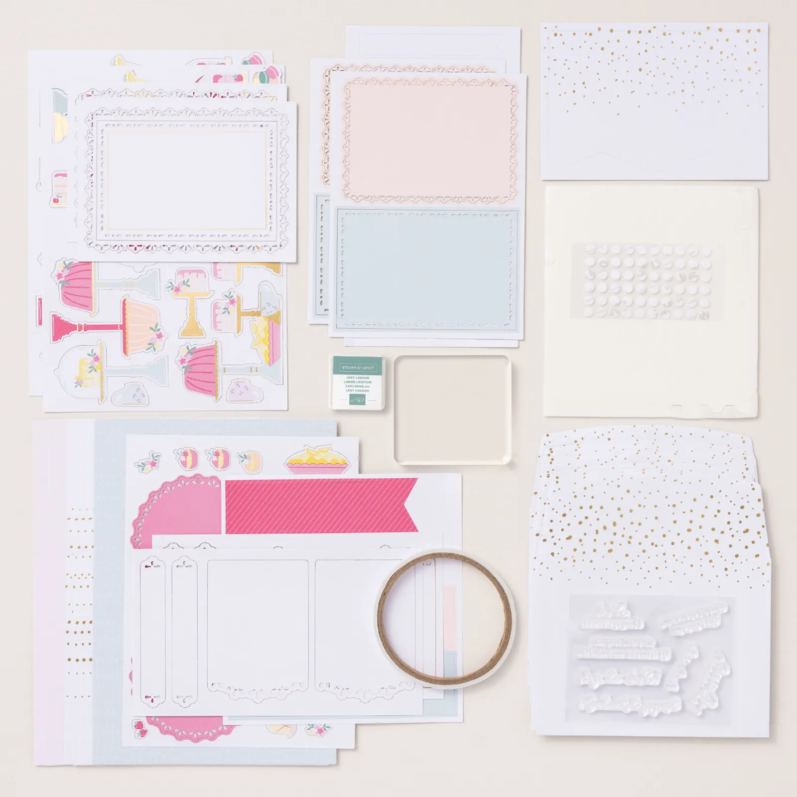 geburtstagskarten gestalten stampin up kreativset suesser geburtstag inhalt