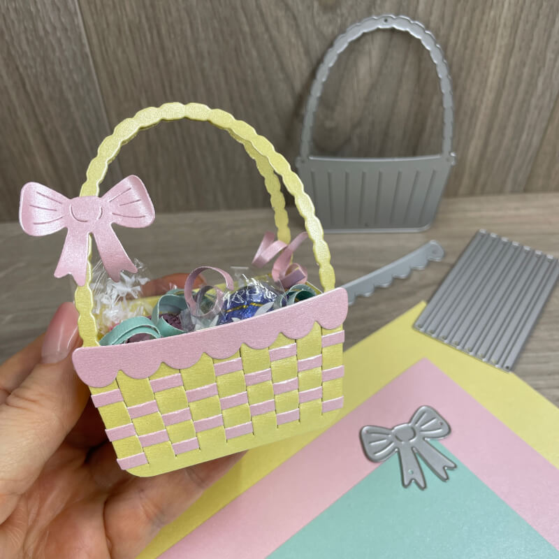 suesses mitbringsel zu ostern osterkoerbchen selber basteln mystampart