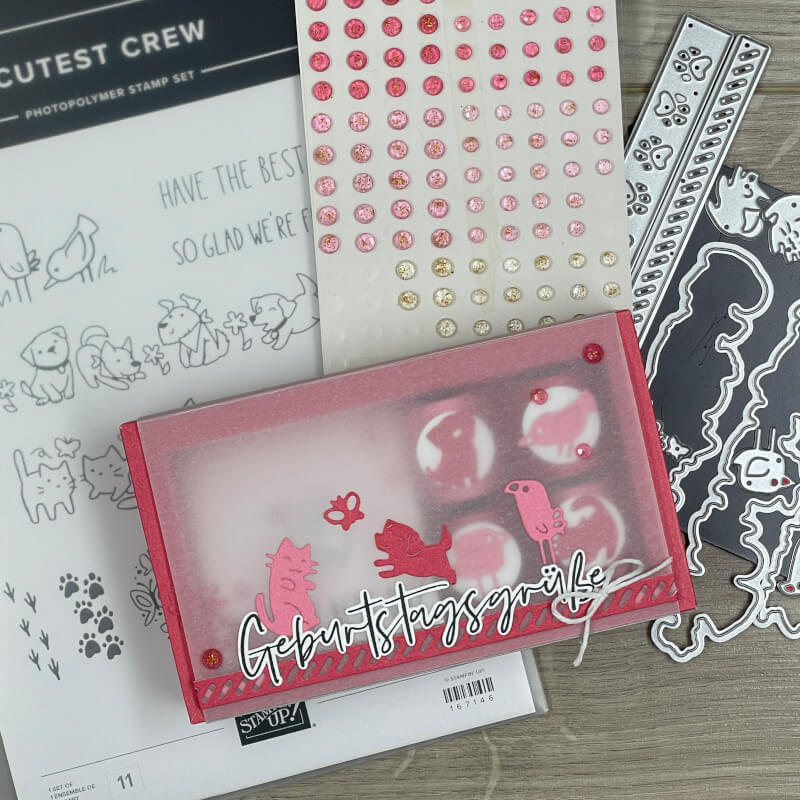 cutest crew stampin up mystampart cottbus kolkwitz anleitung suesses mitbringsel zum geburtstag