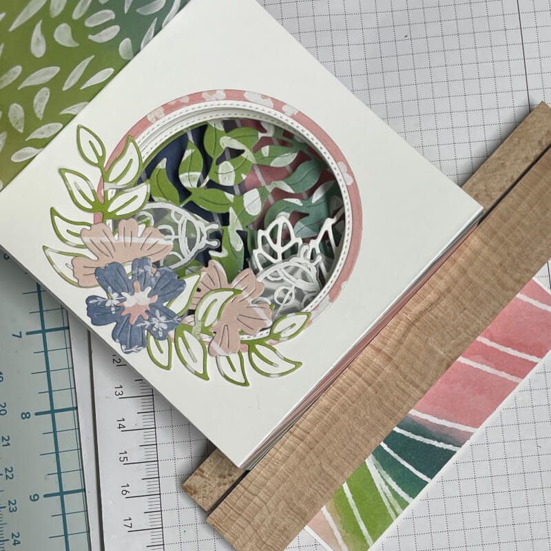 fruehlingsszenen stampin up anleitung karte mit durchblick