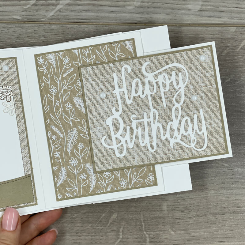 fruehlingsszenen stampin up interaktive karte bewegtes element