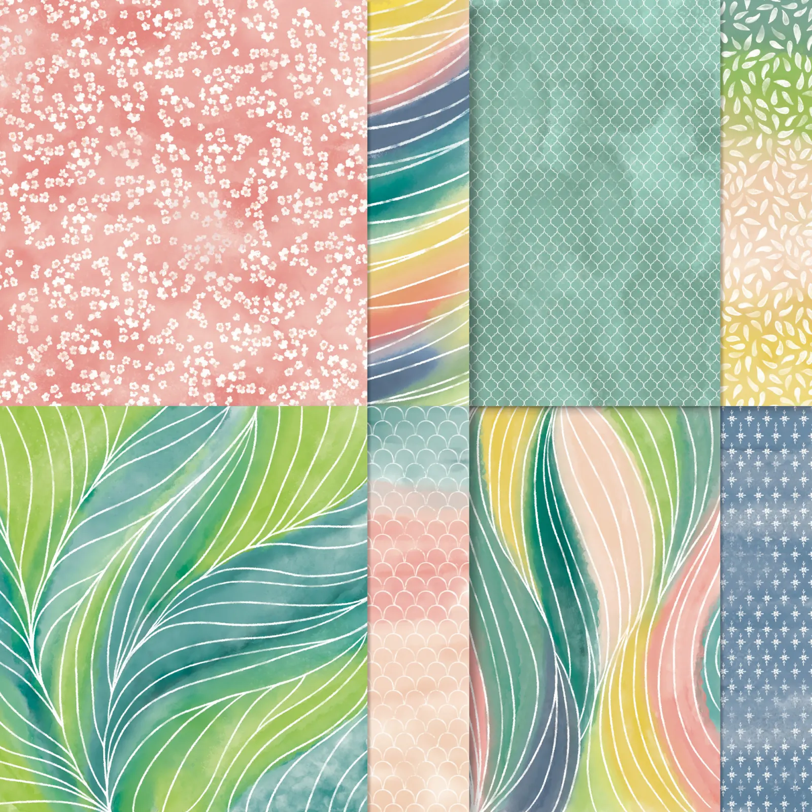 fruehlingsszenen stampin up karte mit durchblick Designerpapier gemalte illusionen