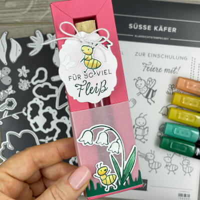 Süße Käfer - Geschenkbox mit Röhrchen