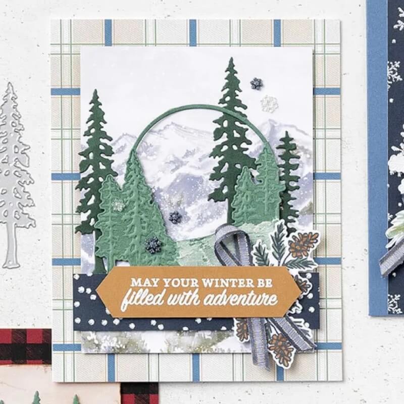 Produktreihen-Kollektion Alpiner Winter, Kartenbeispiel