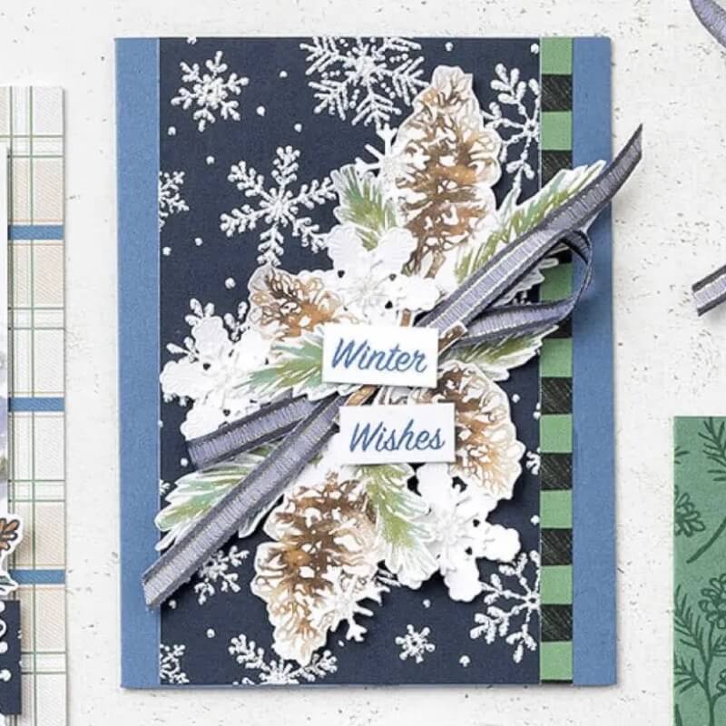 Produktreihen-Kollektion Alpiner Winter, Kartenidee
