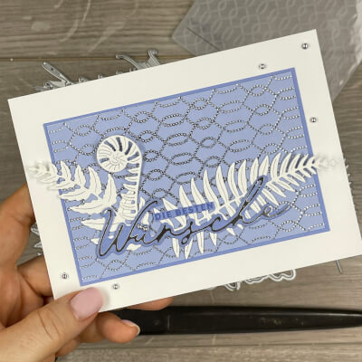 Elegante Glückwunschkarte basteln - MyStampArt-Kartensketch #001