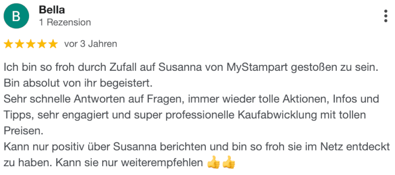Screenshot aus dem Bewertungsportal mit Kundenstimme
