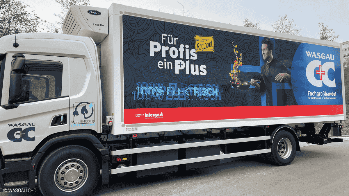 wasgau c+c elektrischer lkw