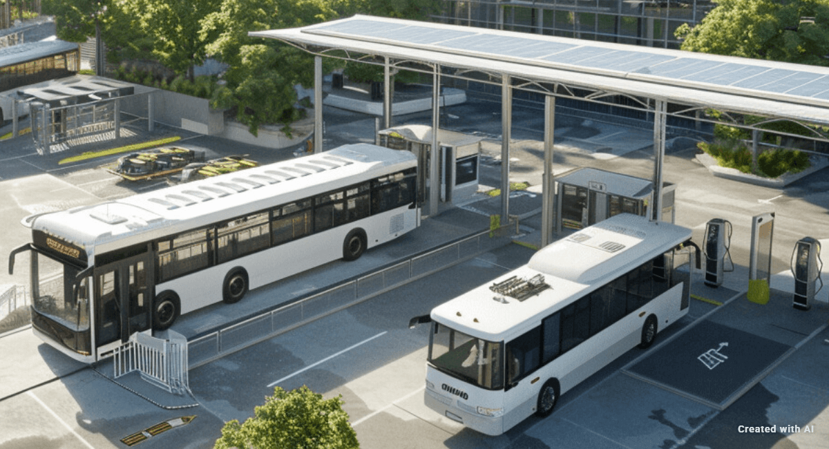 Efficiently Managing and Charging an Electric Bus Fleet
