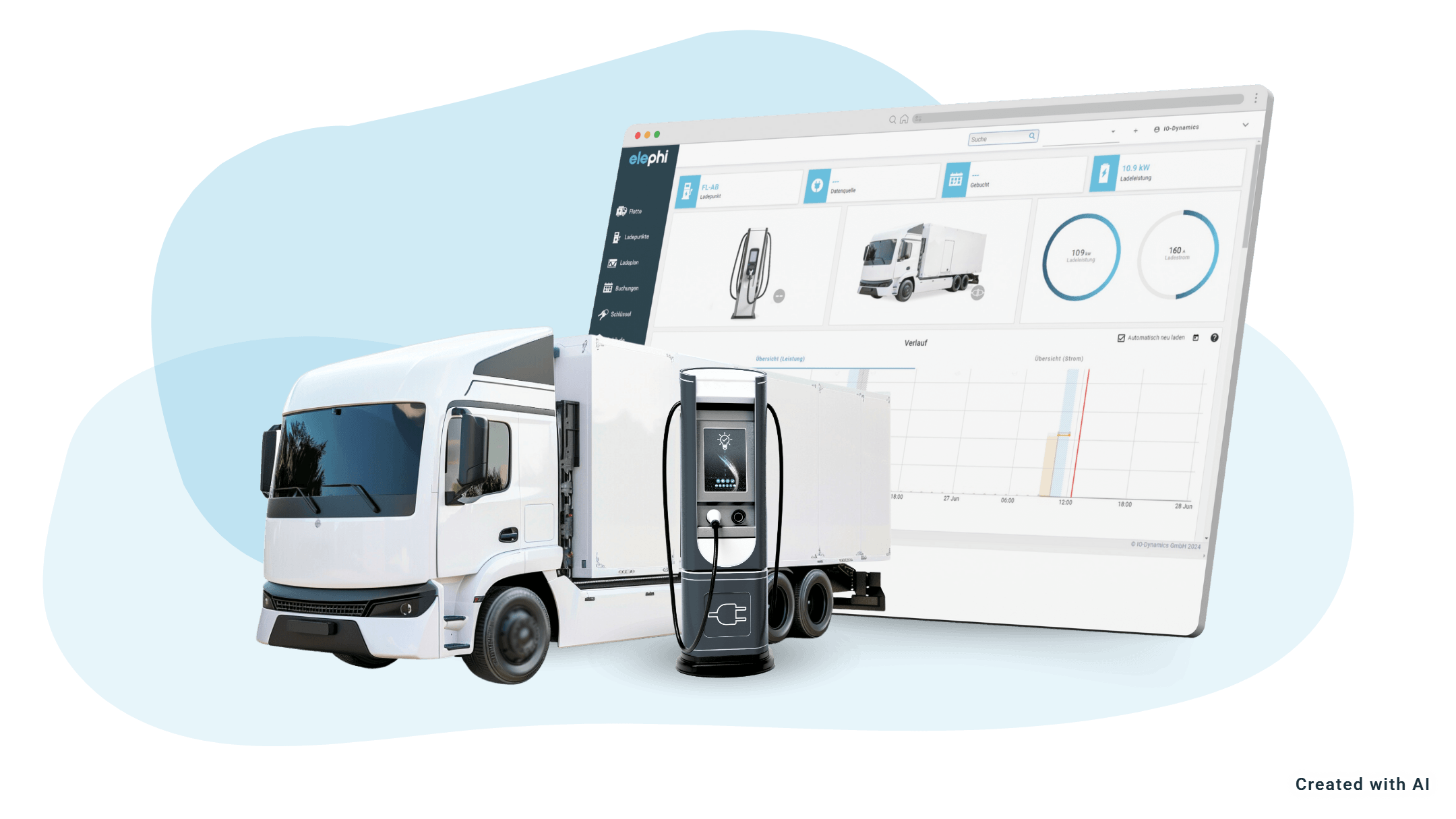 elektrischer lkw vor software frontend